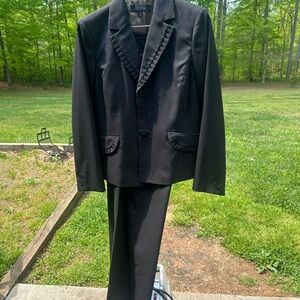 NWOT Suit by Kasper with blazer and pants size 14 in black